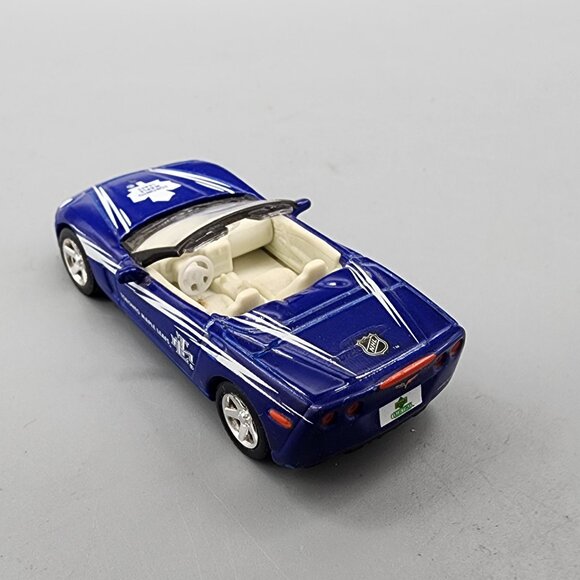 Toronto Maple Leafs NHL Corvette Diecast Car 2005 1:32 Blue Collectible - Picture 5 of 8